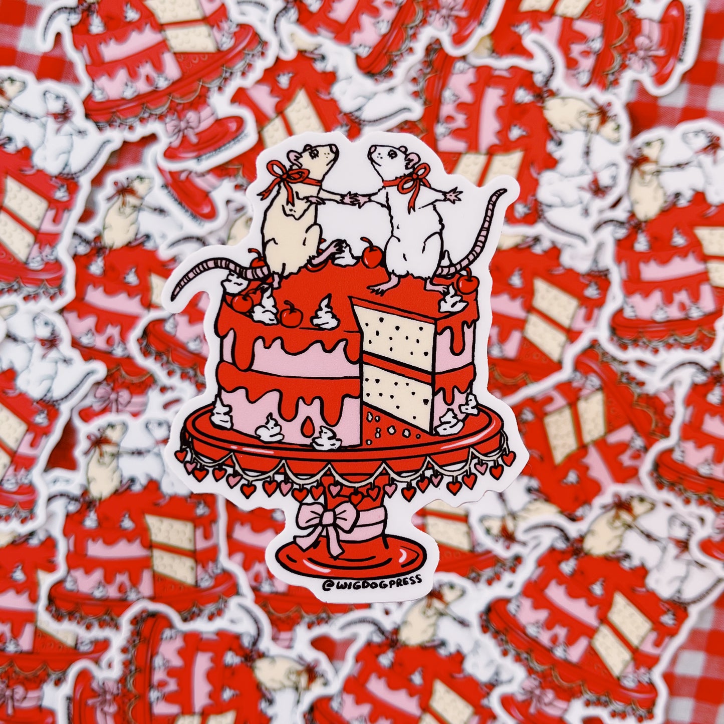 GIANT ‘Rat Cake’ Die Cut Sticker