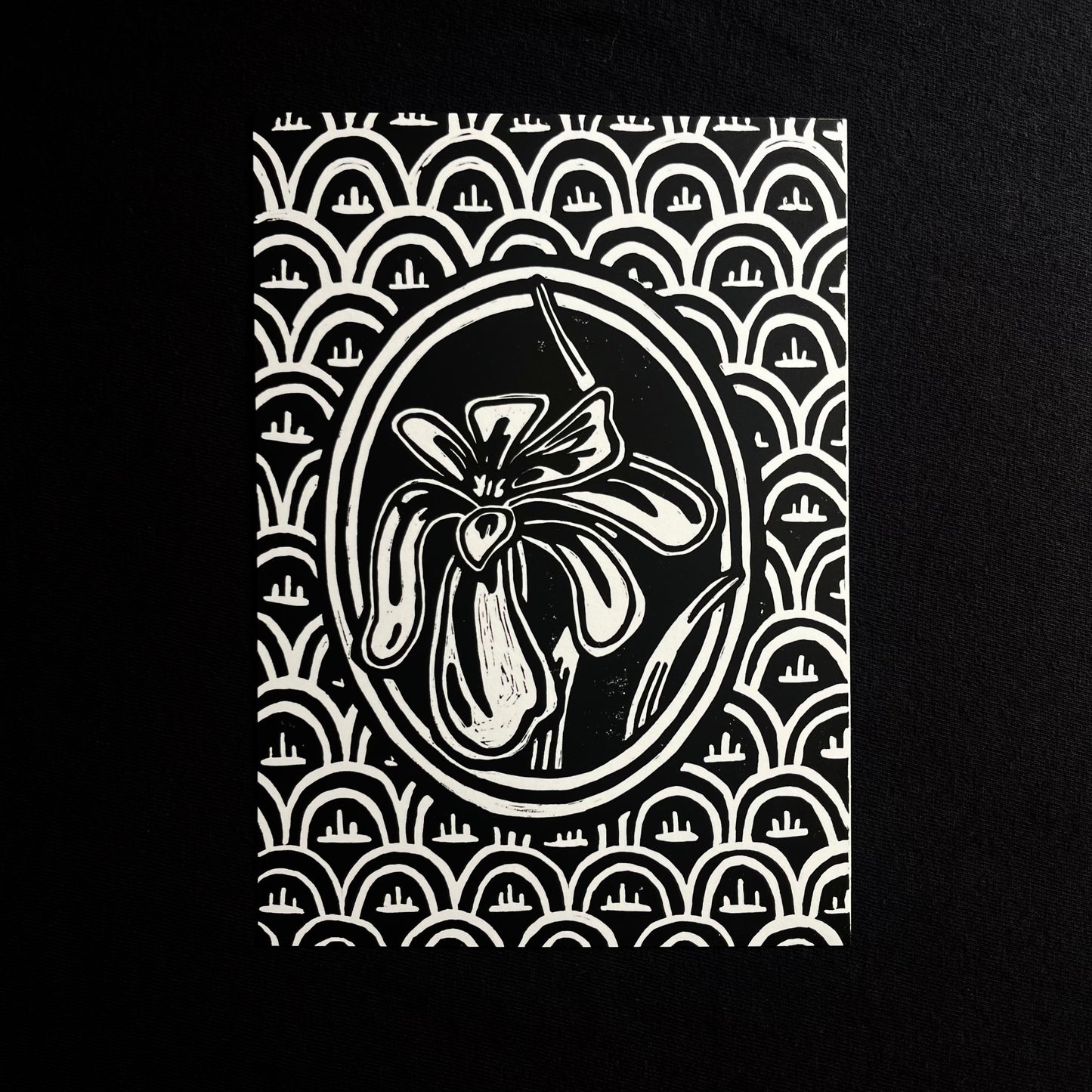 ‘Abbeville Iris’ Linocut Print