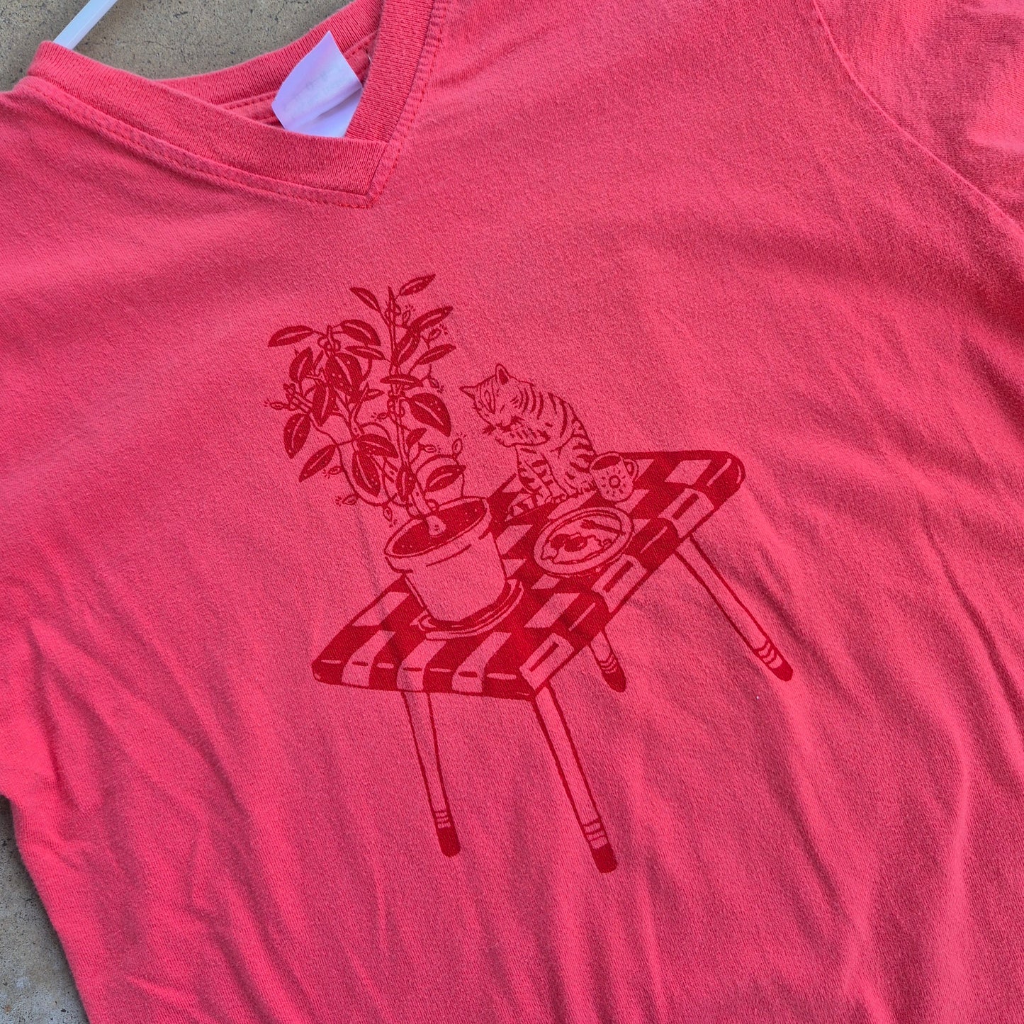 S: Cat Breakfast Tee