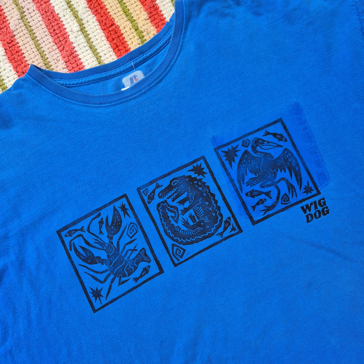 2XL: Block Printed Louisiana Creatures Tee