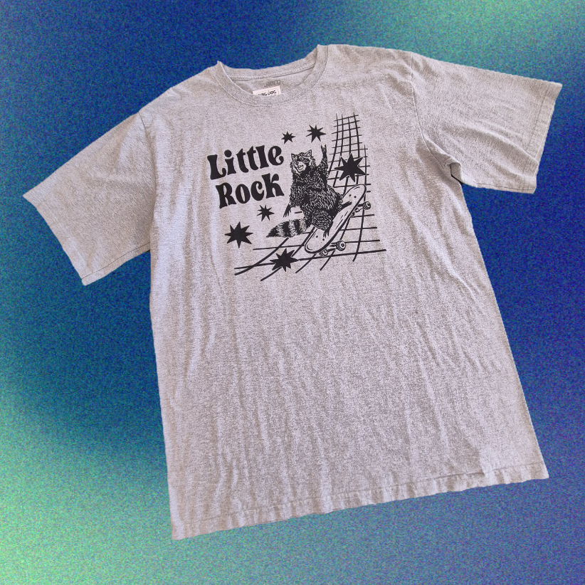 XL: Little Rock Raccoon Tee
