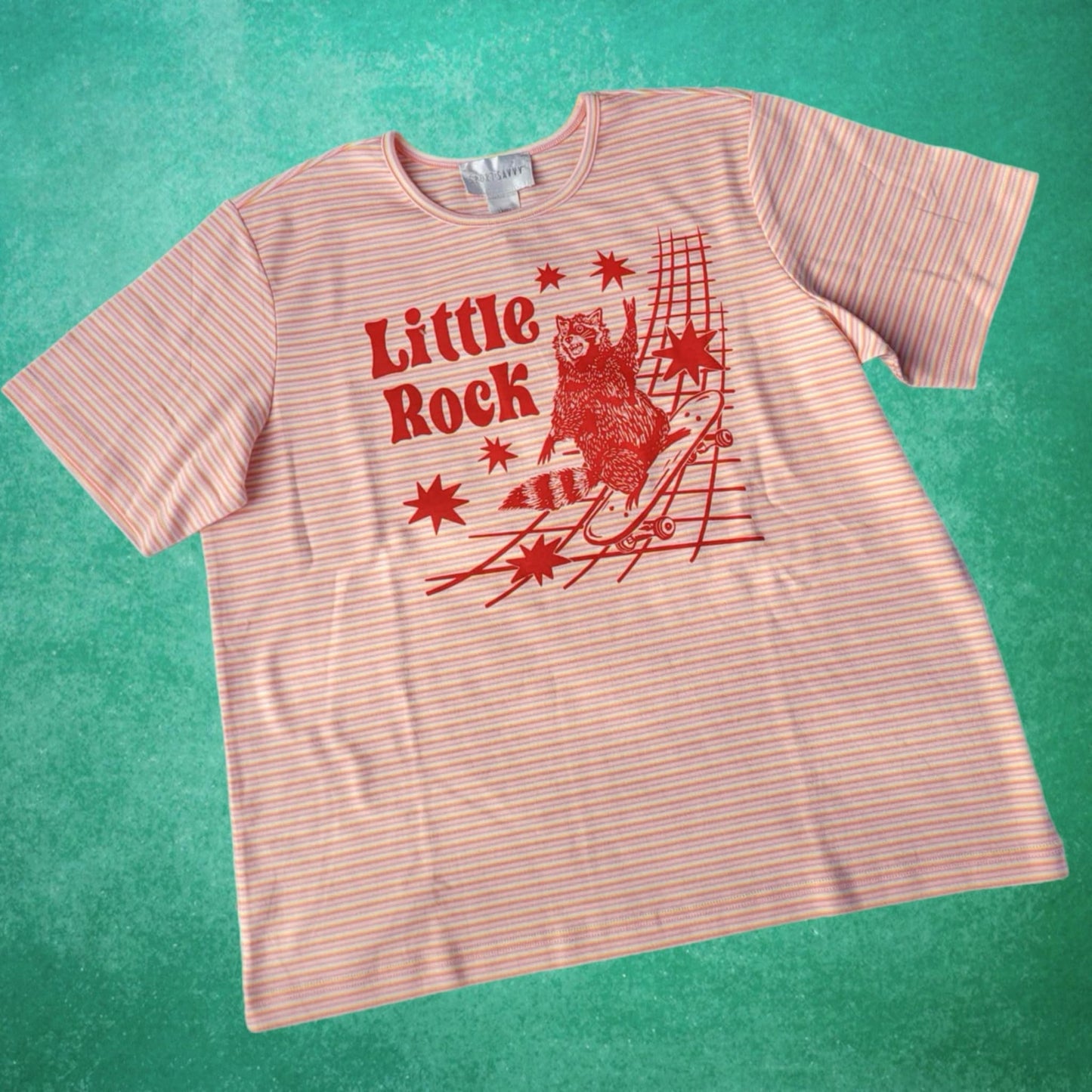 L: Little Rock Raccoon Tee