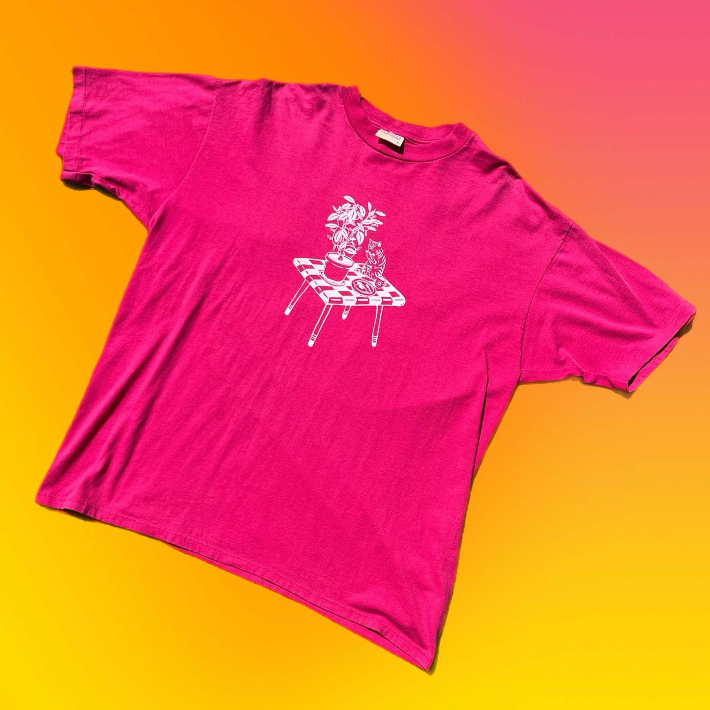 XL: Cat Breakfast Tee