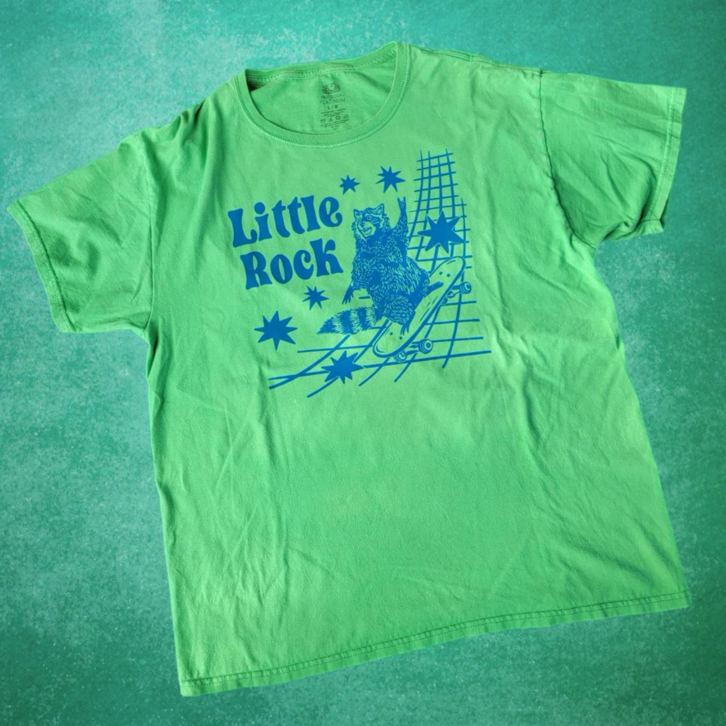 L: Little Rock Raccoon Tee