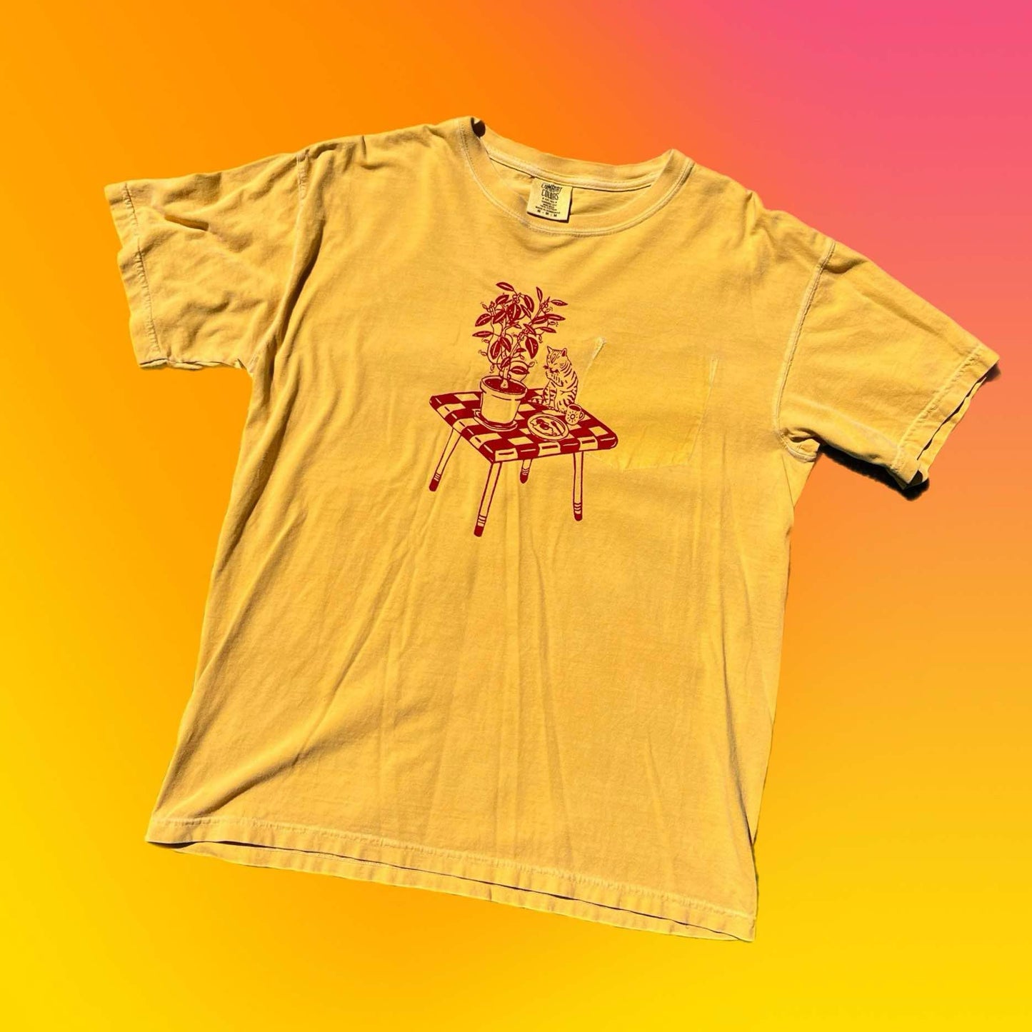 M: Cat Breakfast Tee