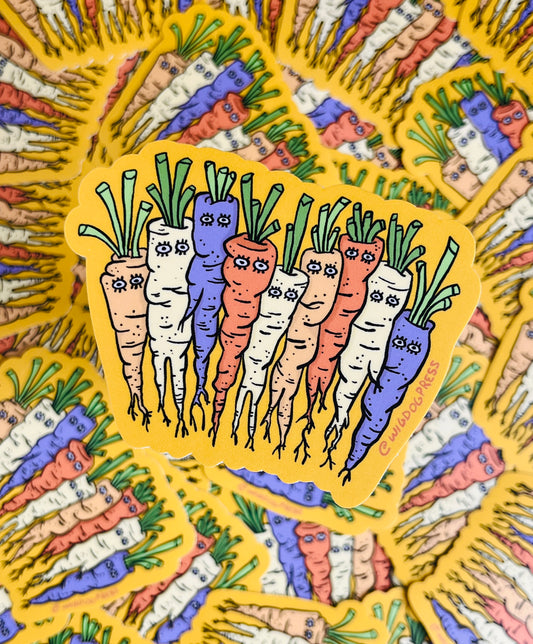 ‘Freaky Carrots’ Sticker