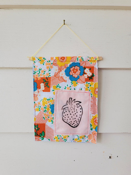 Small Strawberry Wall Hanging