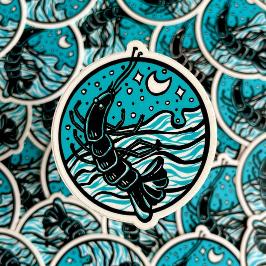 ‘Moon Shrimp’ Sticker