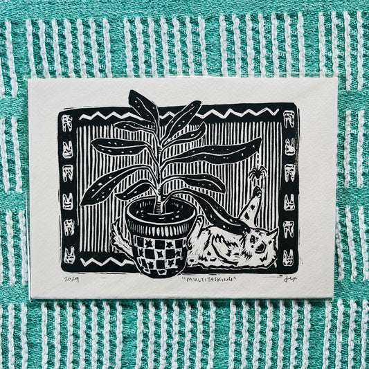 ‘Multitasking’ Relief Print