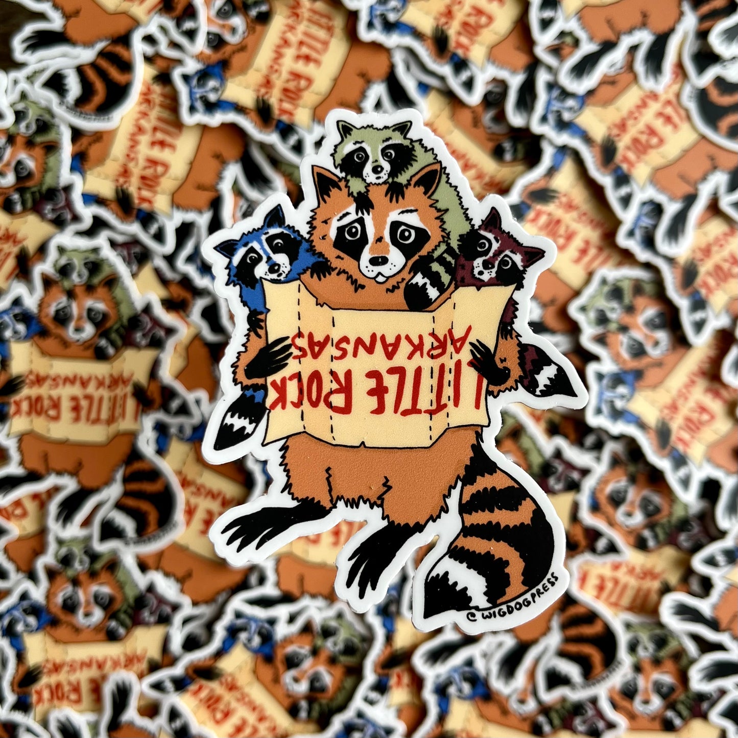 ‘Little Rock Raccoons’ Sticker