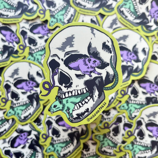 ‘Rat Skull’ Sticker