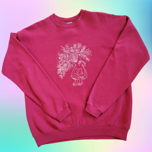 M: Floral Creature Sweatshirt