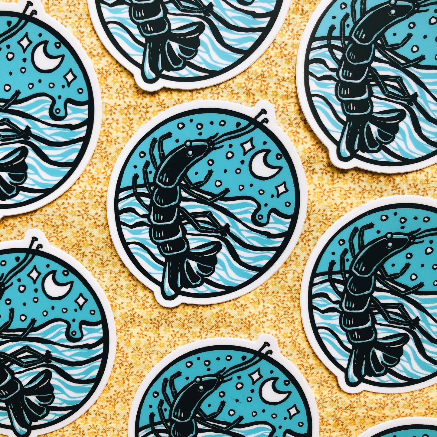 ‘Moon Shrimp’ Sticker