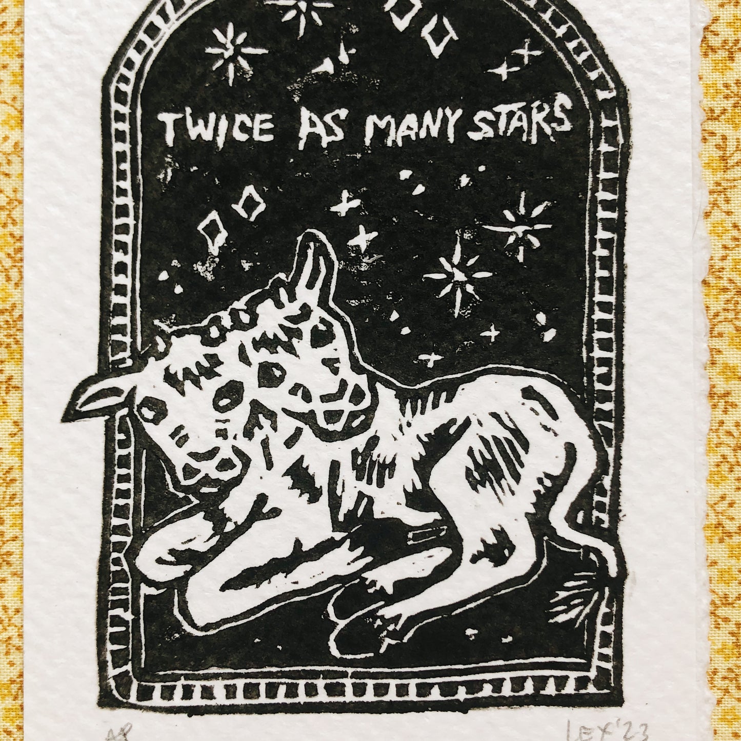 ‘Twice As Many Stars’ Relief Print