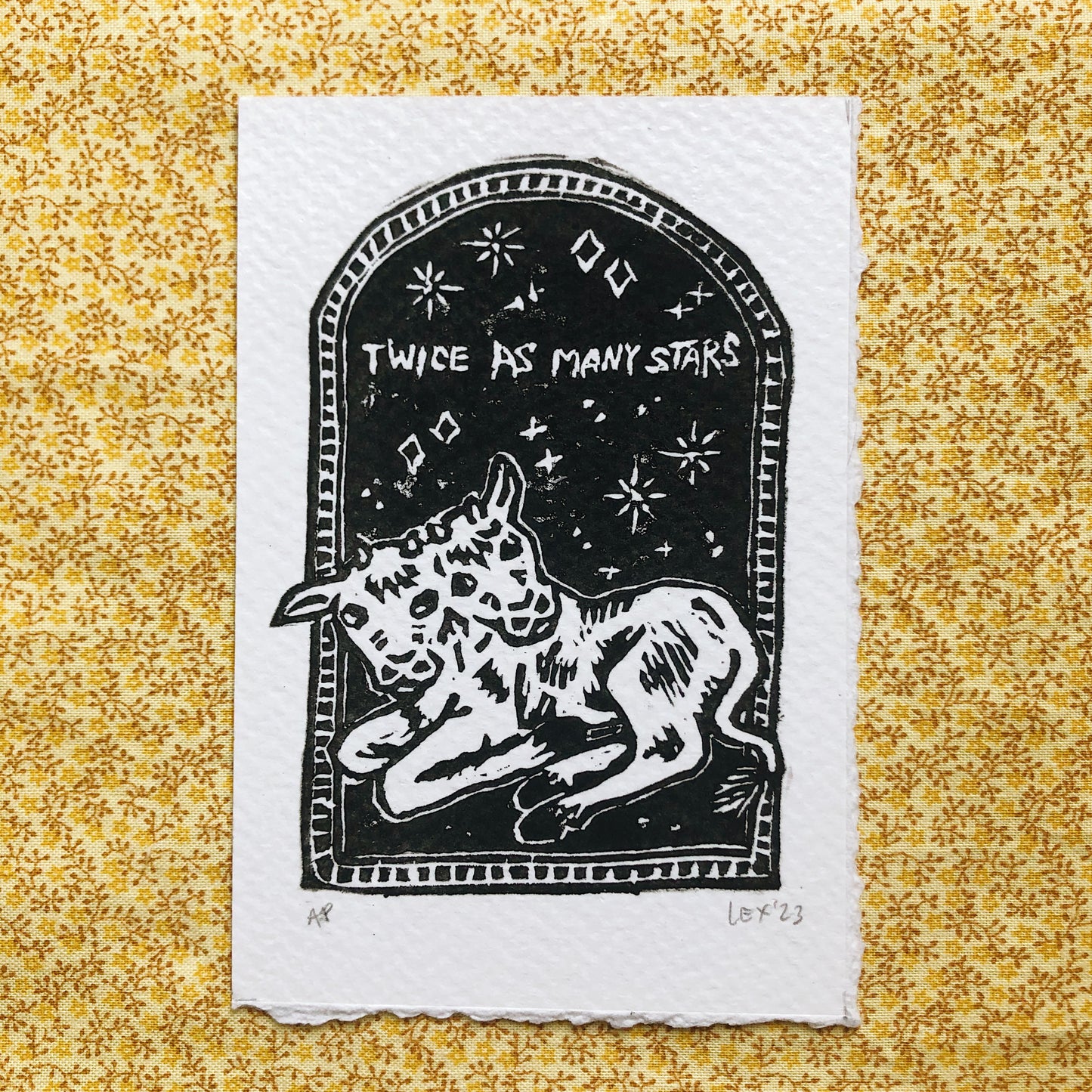 ‘Twice As Many Stars’ Relief Print