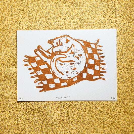 Cat Nap Print