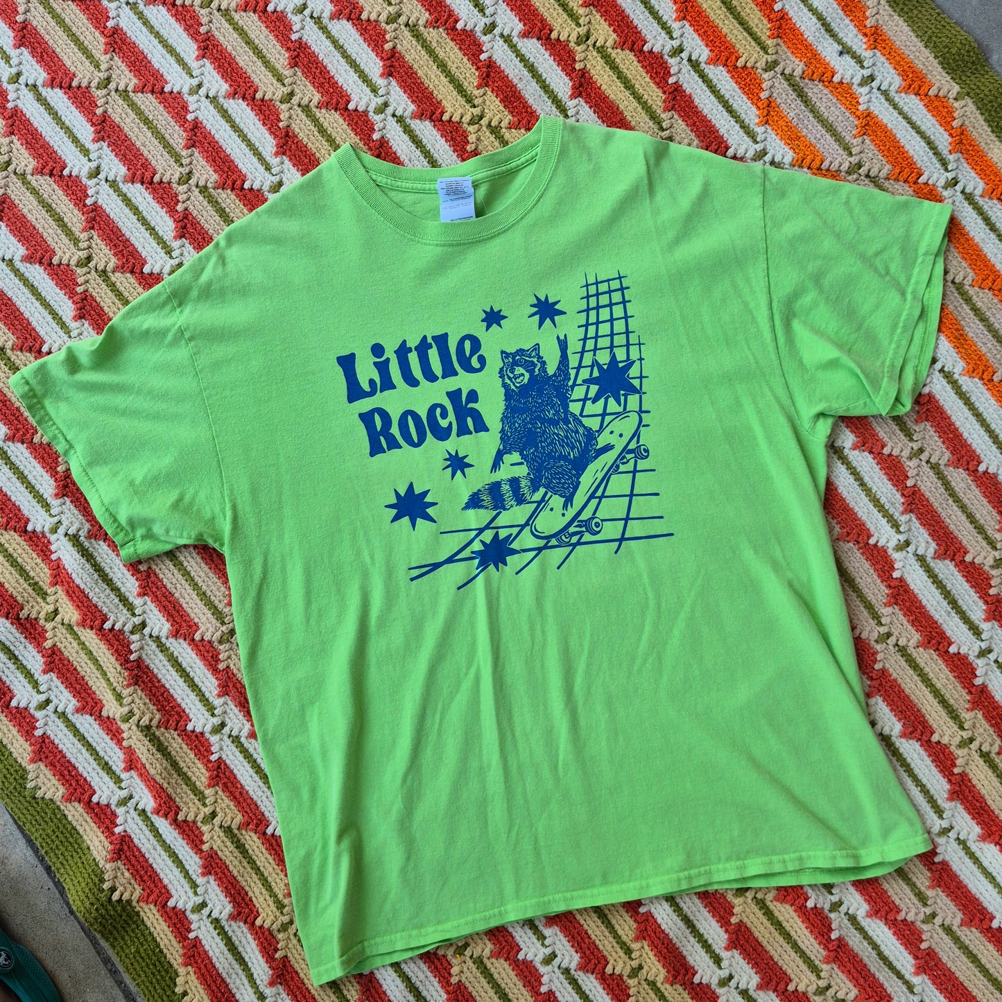 XL: Little Rock Raccoon Tee