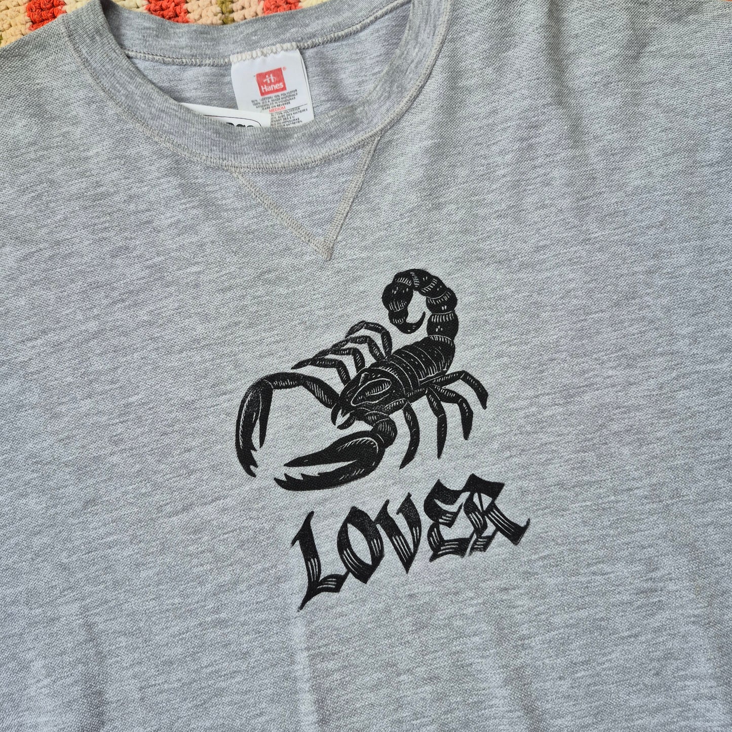 M: Block Printed Scorpion Lover Tee