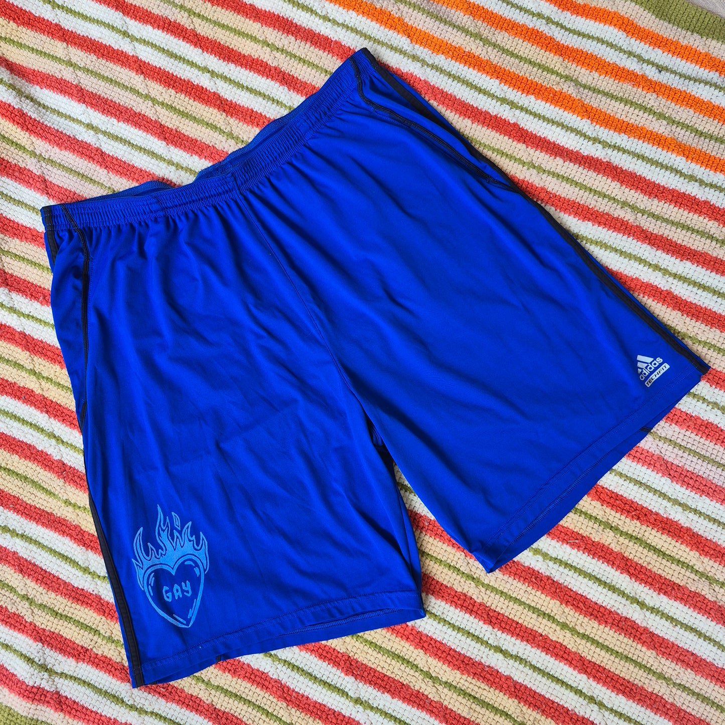 2XL: Gay Heart Basketball Shorts