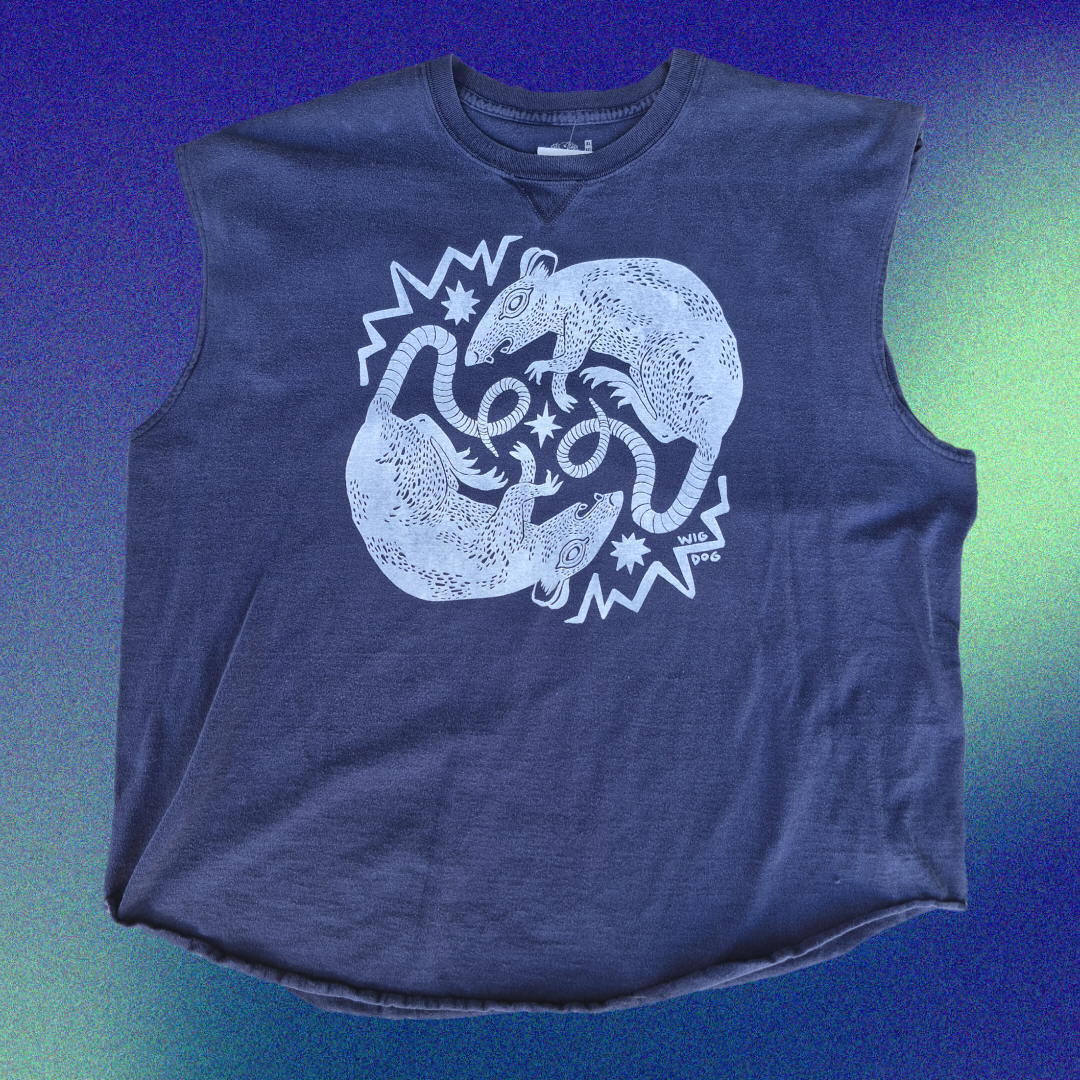 XL: Rats Sleeveless Tee