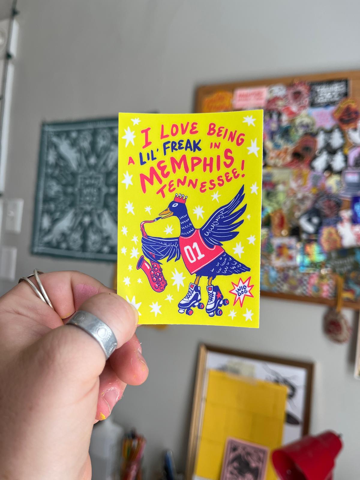 'Lil Freak Memphis' Sticker