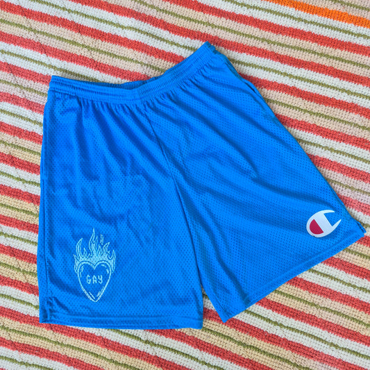 L: Gay Heart Basketball Shorts