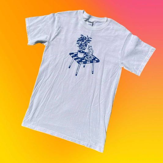 S: Cat Breakfast Tee