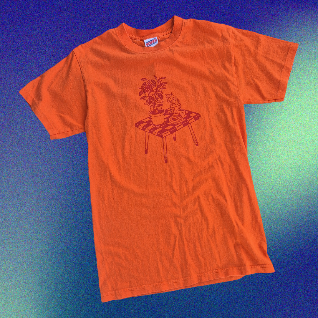 S: Cat Breakfast Tee