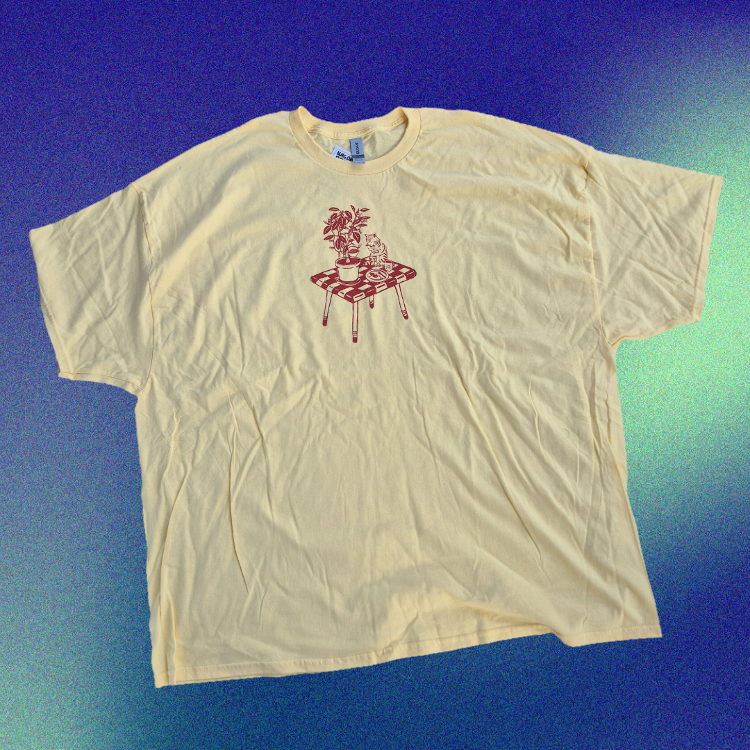 5XL: Cat Breakfast Tee