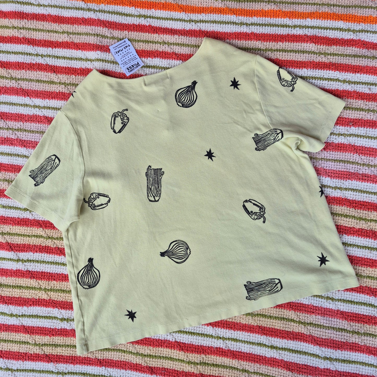3XL: Block Printed Cajun Trinity Blouse