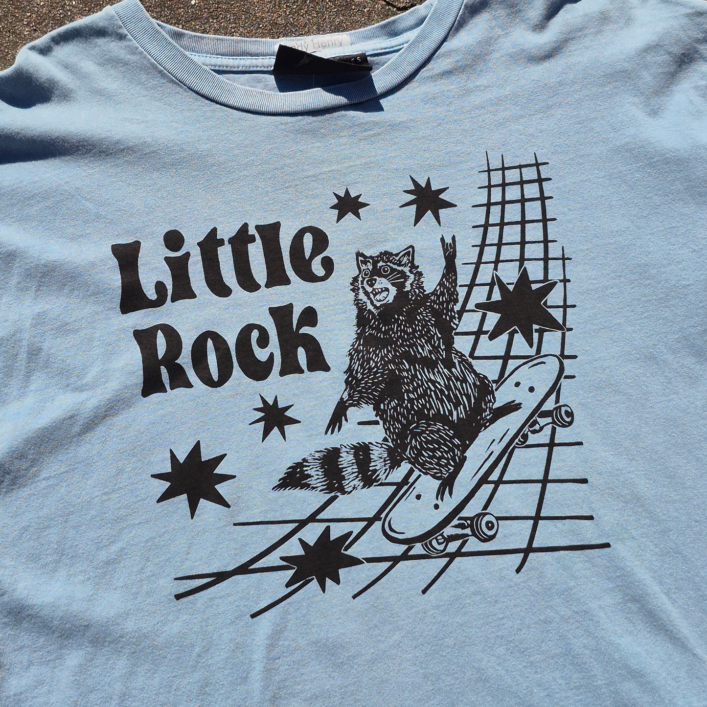 L: Little Rock Raccoon Tee