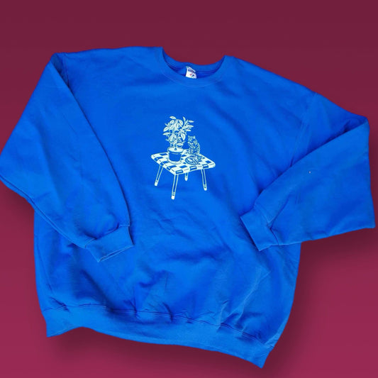 3XL: Cat Breakfast Sweatshirt