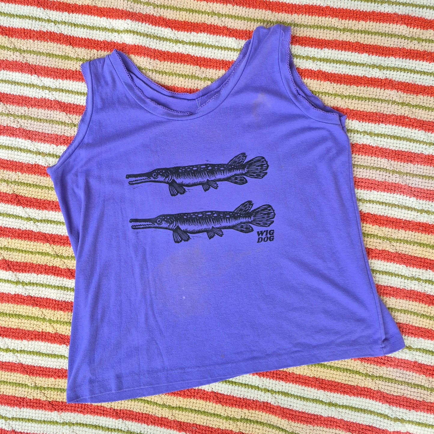 2XL: Block Printed Gar Tank