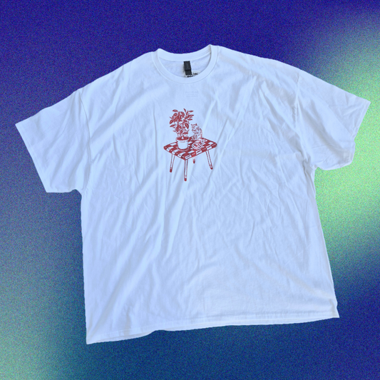 4XL: Cat Breakfast Tee